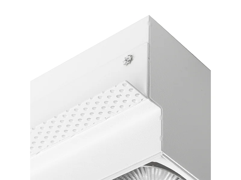 Spot encastré blanc GU10 AR111 sans bordure 2 lumières - Oneon