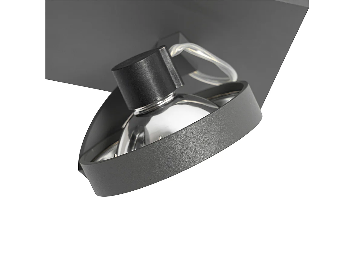 Spot design gris orientable 2 lumières - Go