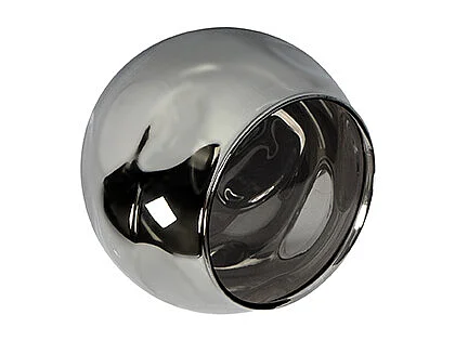 Plafonnier Art Déco noir avec verre fumé 2 lumières - Vidro