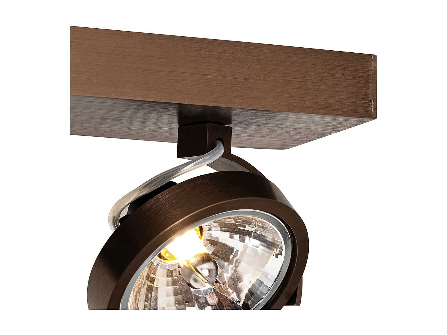 Spot design bronze foncé orientable 3 lumières - Go