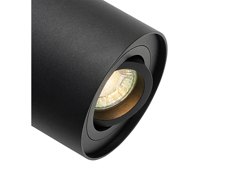 Spot encastré intelligent noir orientable avec Wifi GU10 - Rondoo up