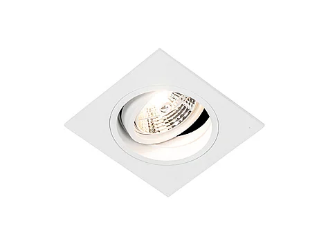 Spot encastré carré blanc orientable - Chuck 70