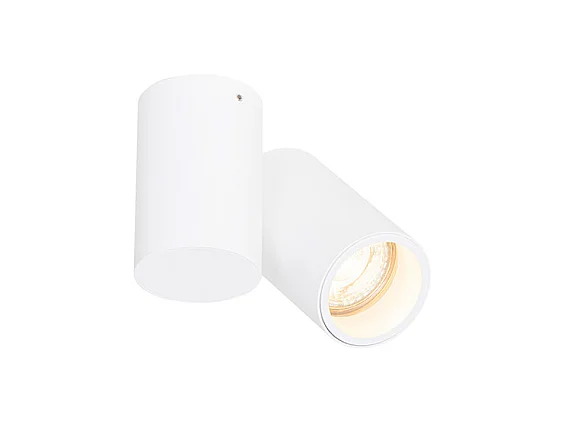 Spot de plafond design blanc orientable GU10 50mm - Michael
