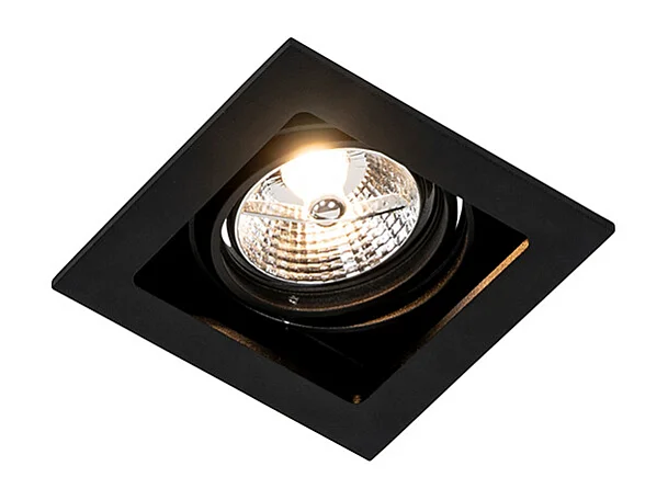 Spot encastré carré noir orientable - Artemis 70