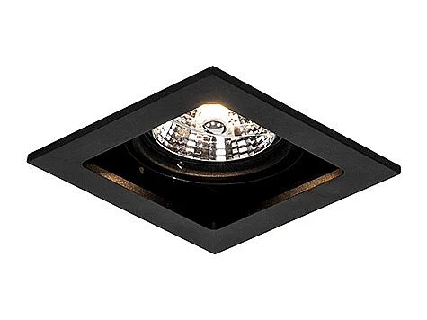 Spot encastré carré noir orientable - Artemis 70