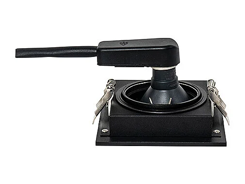 Spot encastré carré noir orientable - Artemis 70