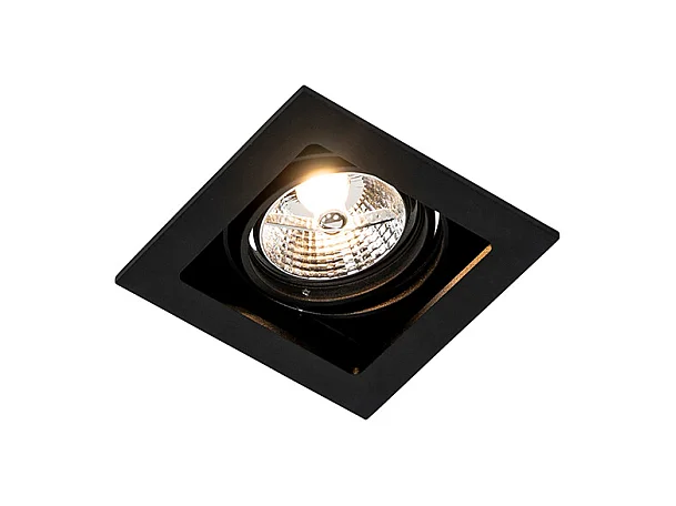 Spot encastré carré noir orientable - Artemis 70