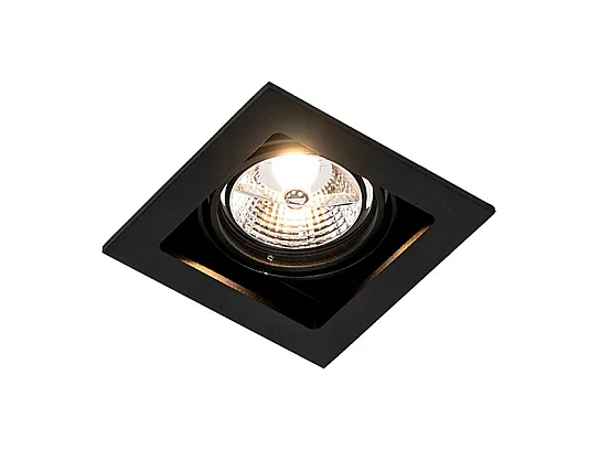 Spot encastré carré noir orientable - Artemis 70