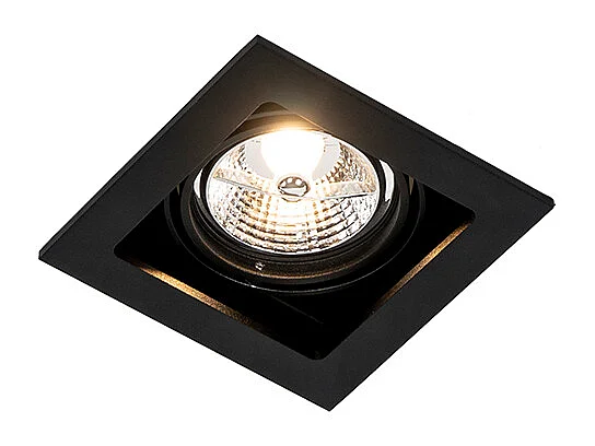 Spot encastré carré noir orientable - Artemis 70