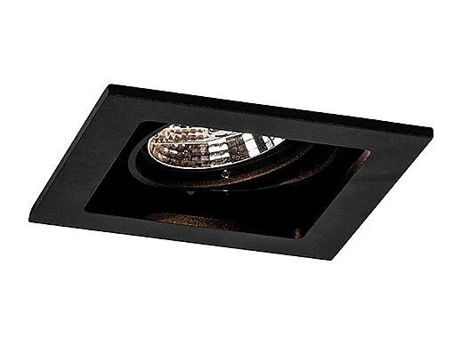 Spot encastré carré noir orientable - Artemis 70