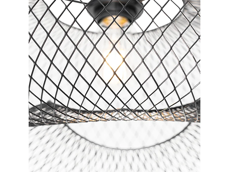 Plafonnier moderne noir - Zora