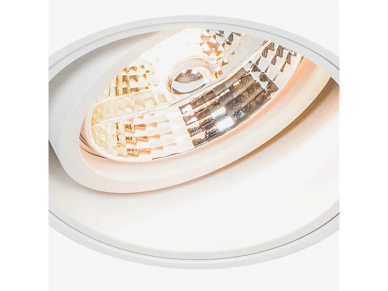 Spot encastré moderne blanc sans bordure - Impact 70