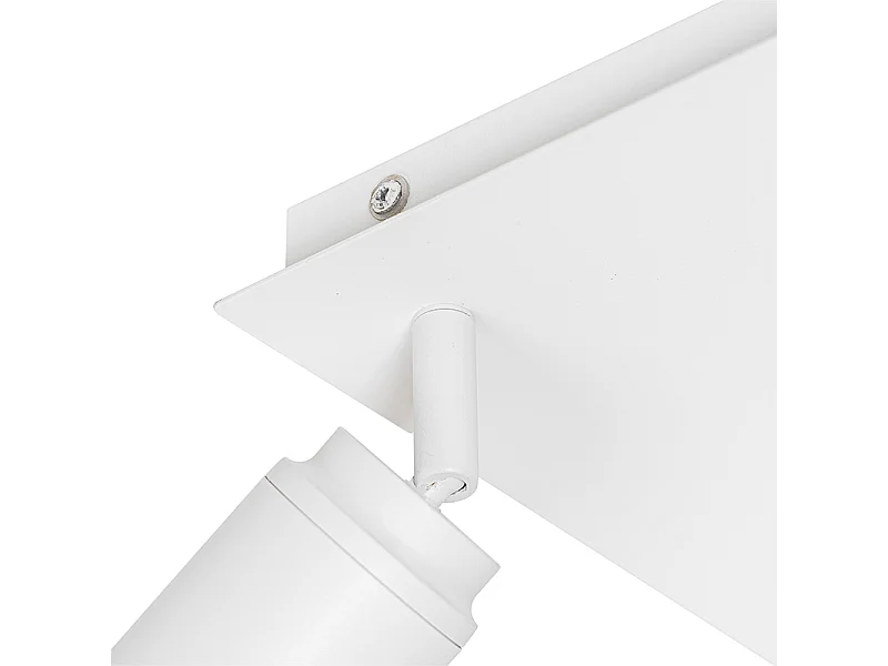 Spot de salle de bain moderne carré blanc 3 lumières IP44 - Ducha