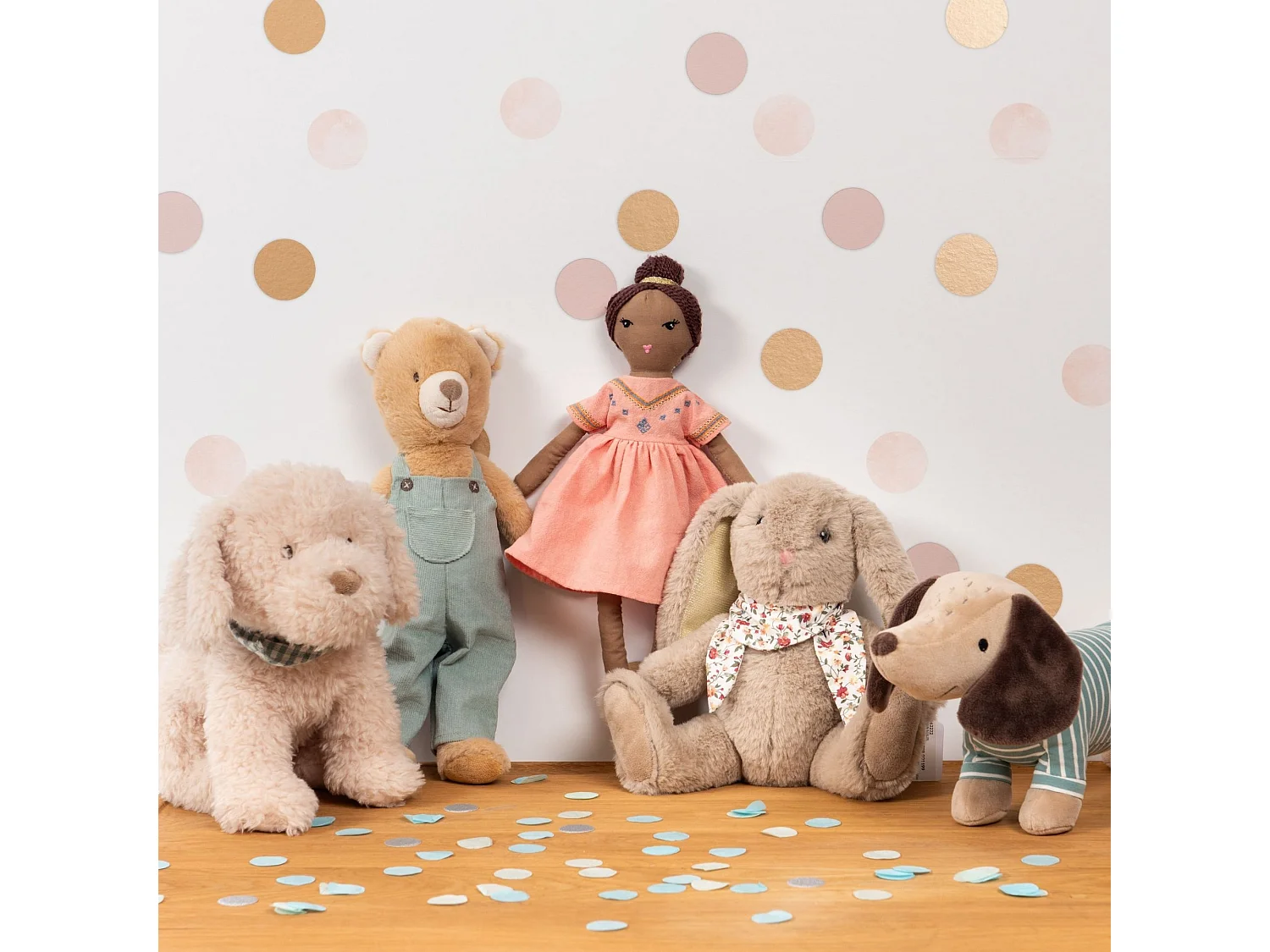 Peluche osito beige Tobby 38x8x15cm