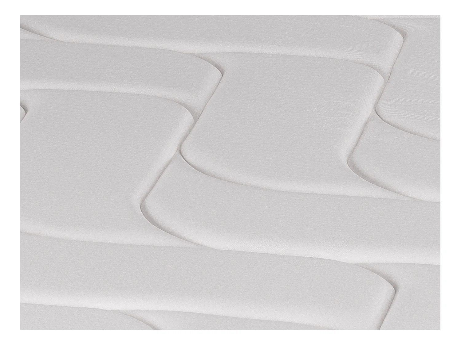 Conjunto somier decorativo en kit + colchón de muelles ensacados 5 zonas con acolchado de espuma viscoelástica BABYLONE de YSMÉE grosor 23cm - 160 x 200 cm