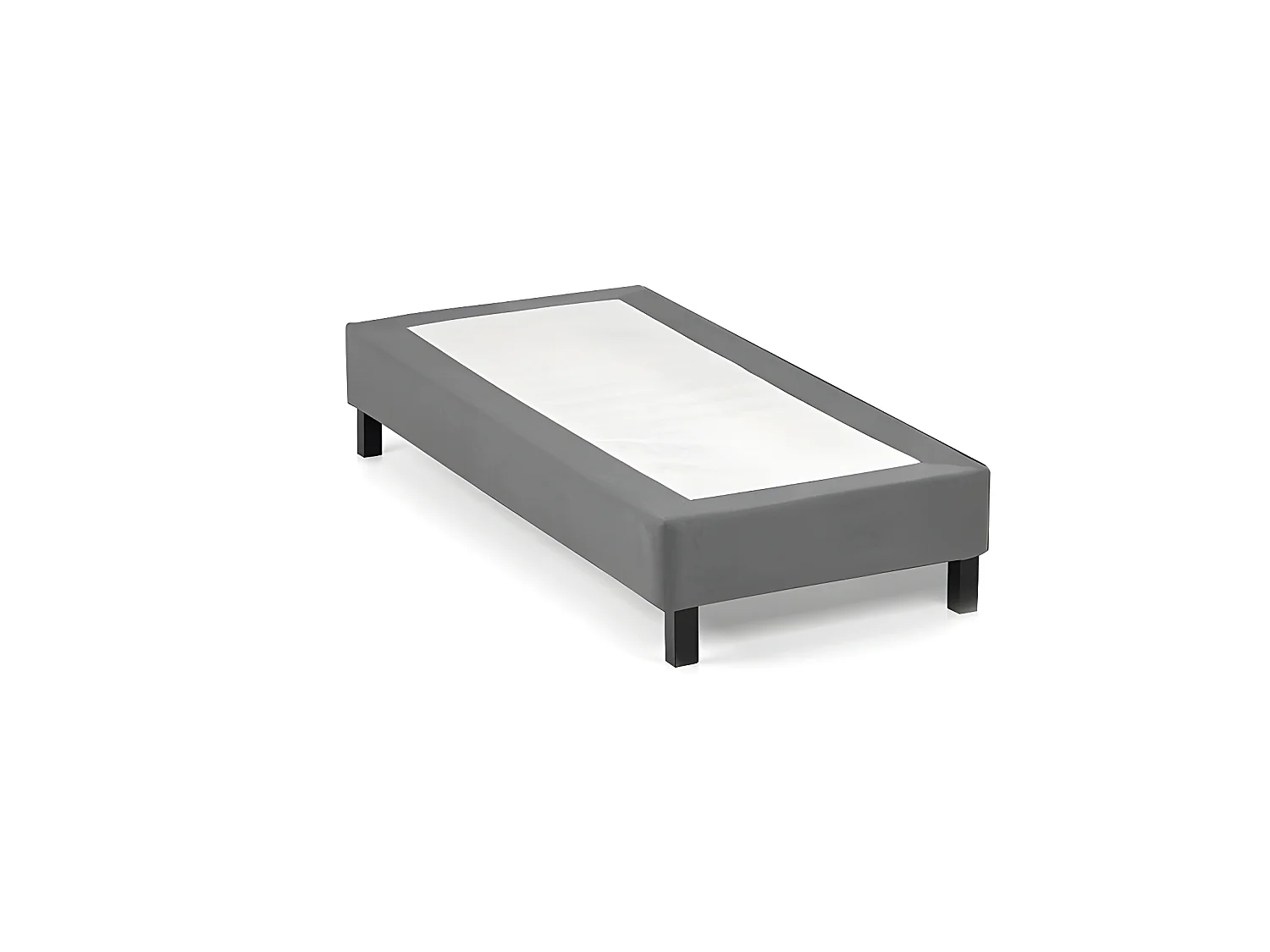 Set aus Deko-Bettgestell + Matratze - 180 x 200 cm - 5-Zonen-Taschenfederkern & Auflage aus Memory Schaum - Stärke 23 cm - BABYLONE von YSMÉE