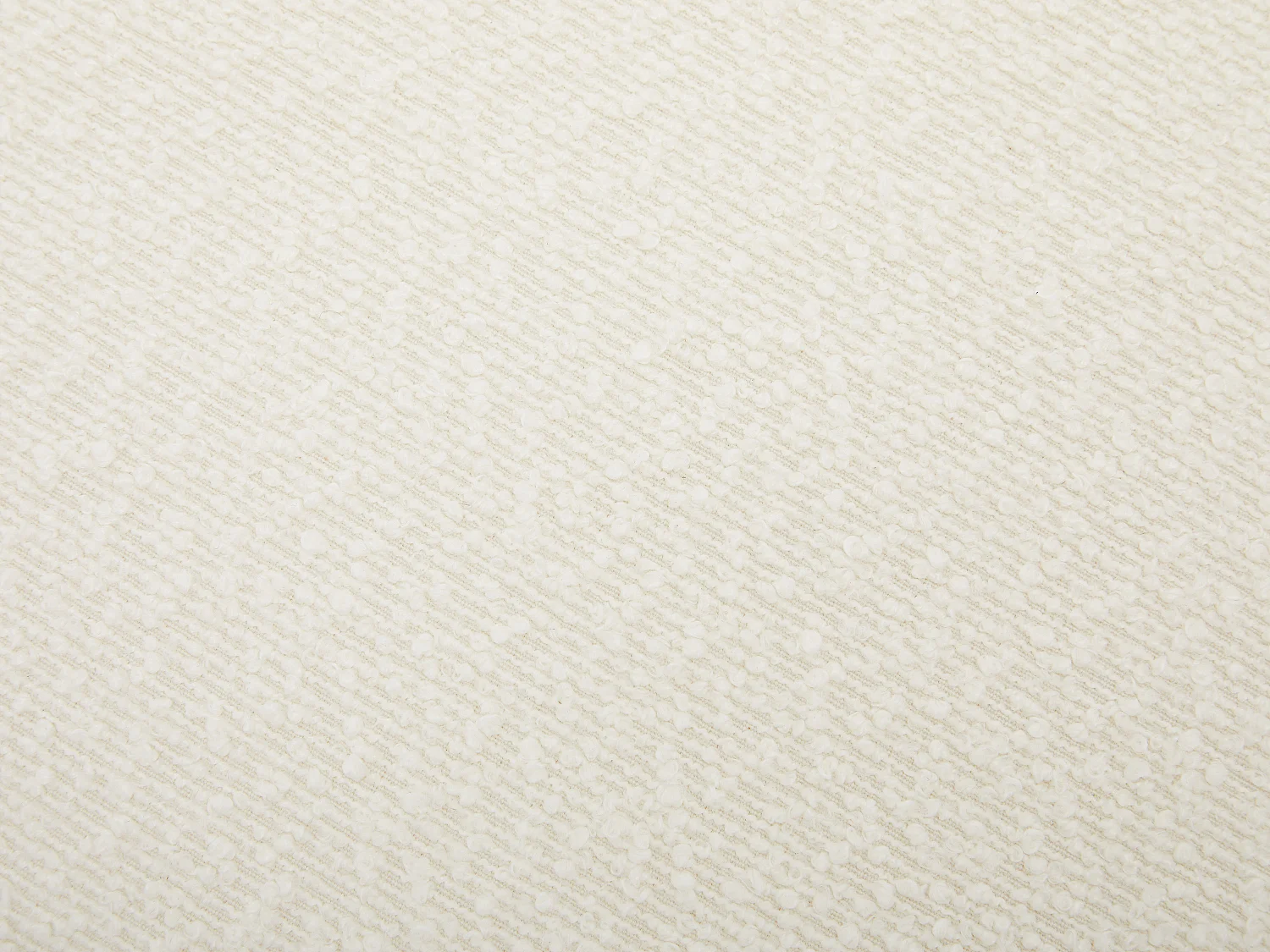 Lot de 2 chaises en tissu bouclette et bois d'hévéa - Blanc et Noir - JASMENA