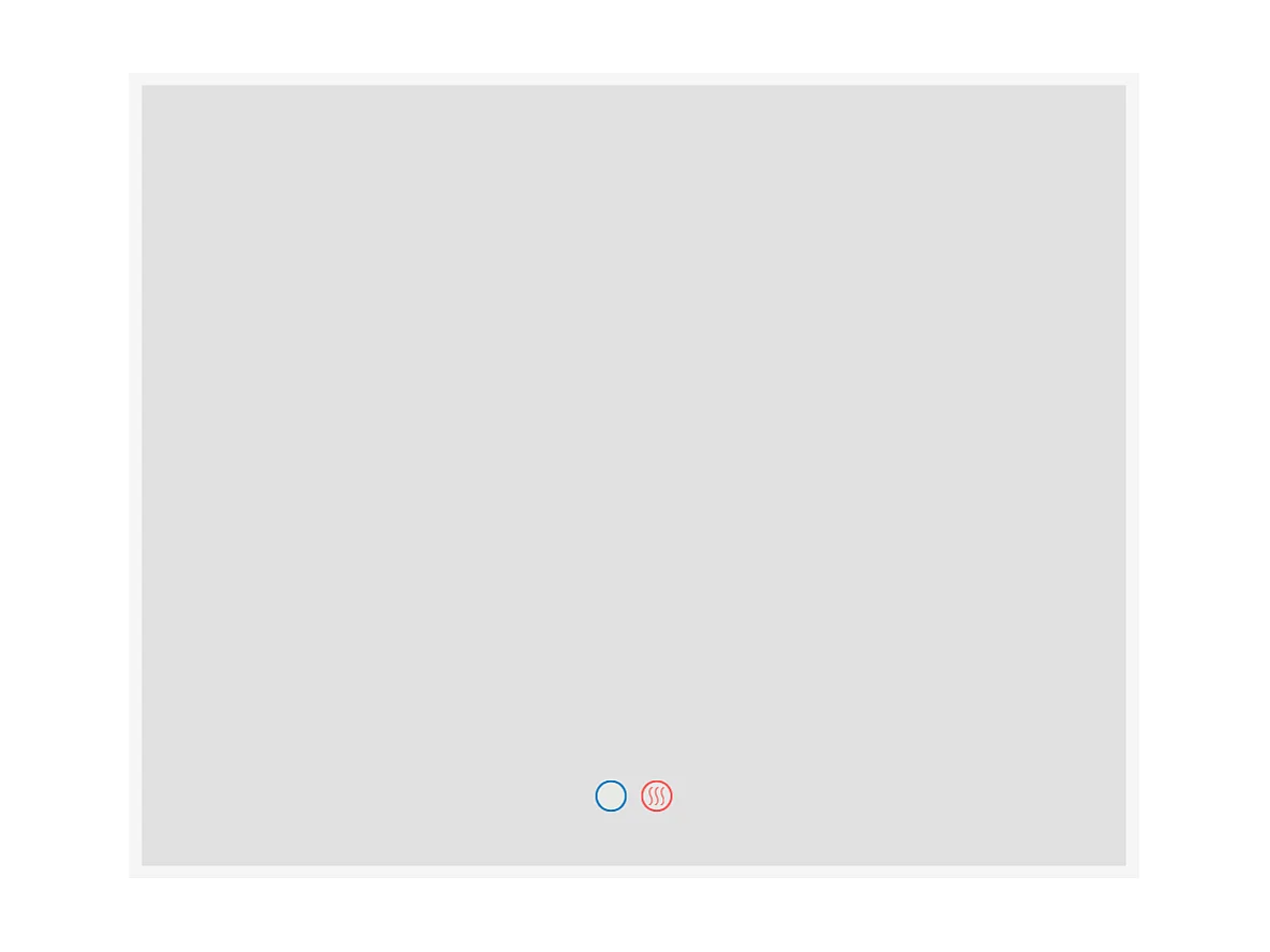 Miroir Salle de Bains Lumineux BOSTON Anti-Buée et Éclairage Périmétral Triled Tactile On/Off 120x80cm LEDIMEX by SANIZÉO