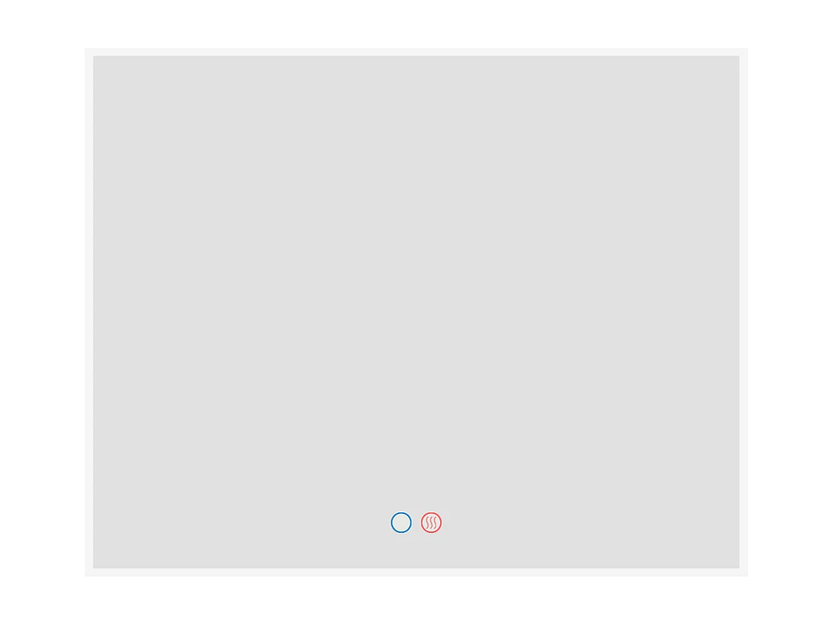 Miroir Salle de Bains Lumineux BOSTON Anti-Buée et Éclairage Périmétral Triled Tactile On/Off 80x80cm LEDIMEX by SANIZÉO