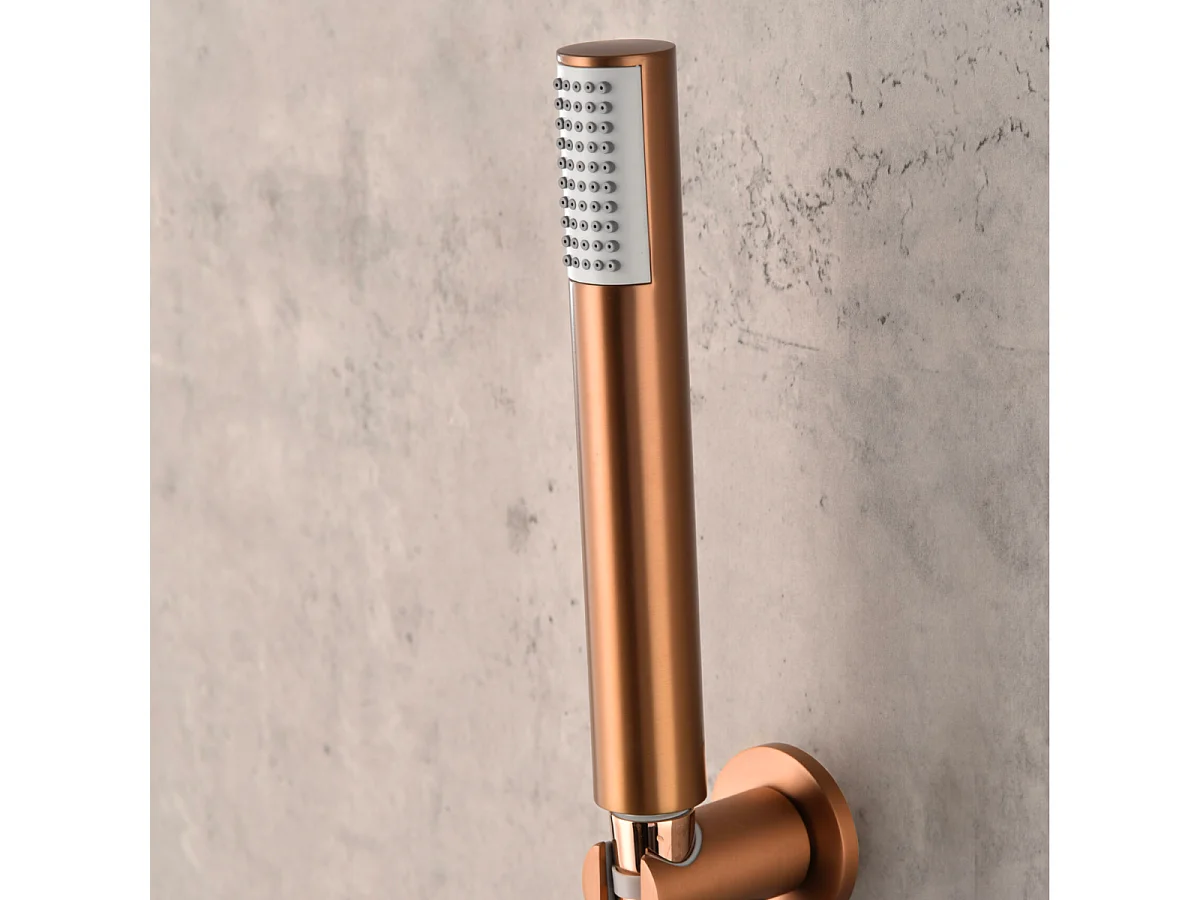 Colonne de Douche Encastrée Thermostatique  Anti-Calcaire Or Rose Cuivré IMEX MONZA GTM039/ORC