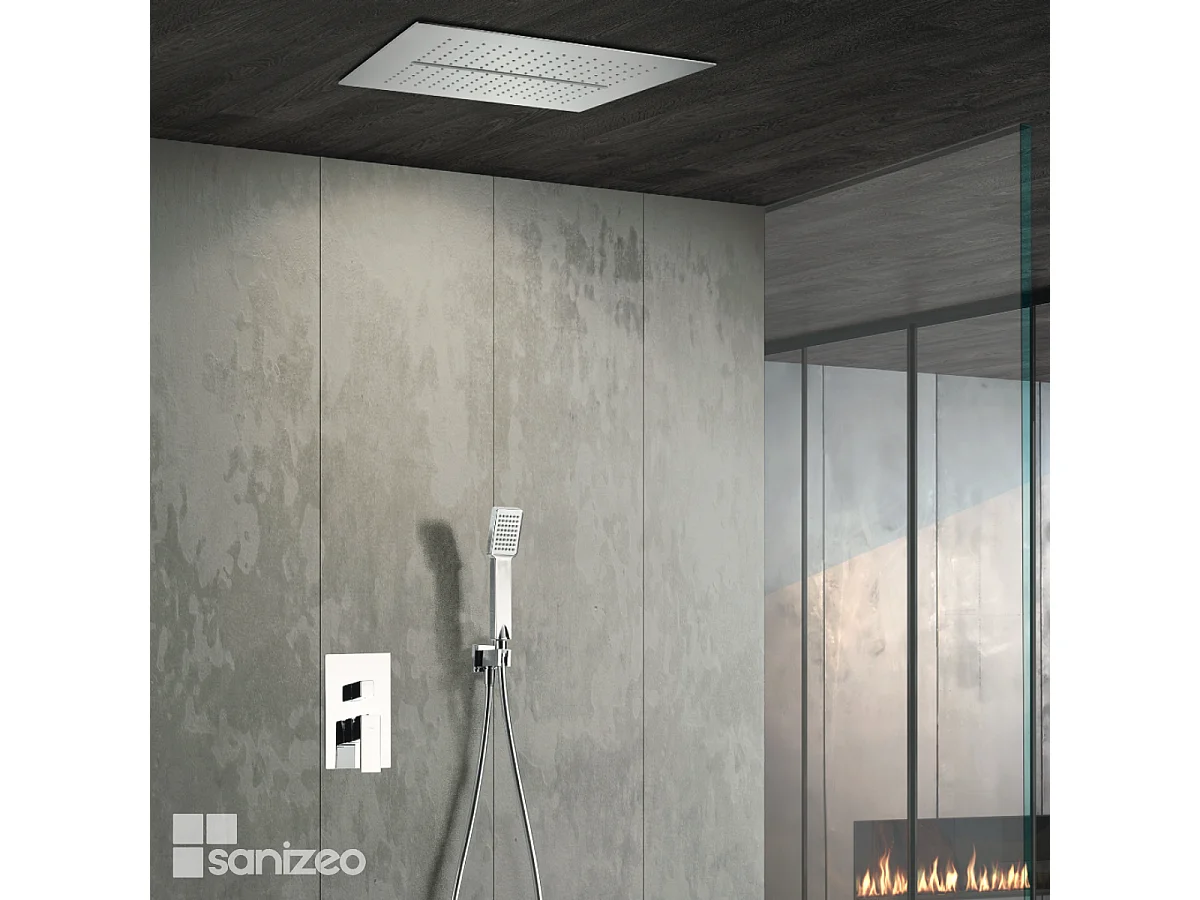 Colonne de Douche Encastrée Anti-Calcaire Chrome MALAGA GTS020