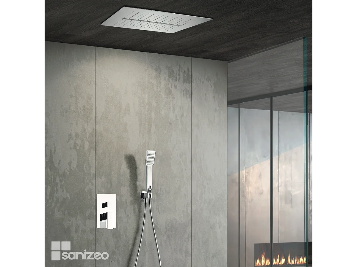 Colonne de Douche Encastrée Anti-Calcaire Chrome MALAGA GTS020