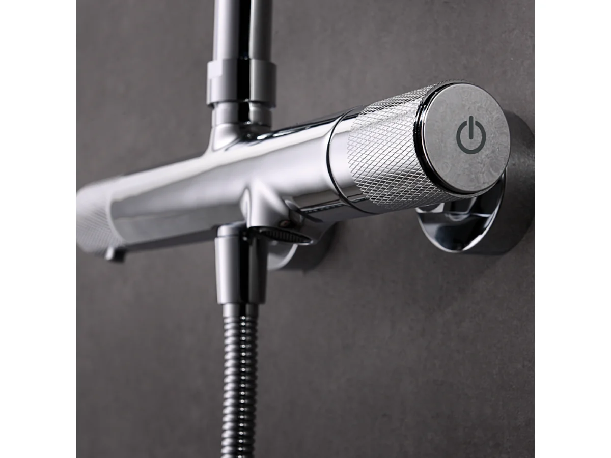 Colonne de Douche et Baignoire Thermostatique chromé anti-calcaire - Design Moderne - MONZA IMEX