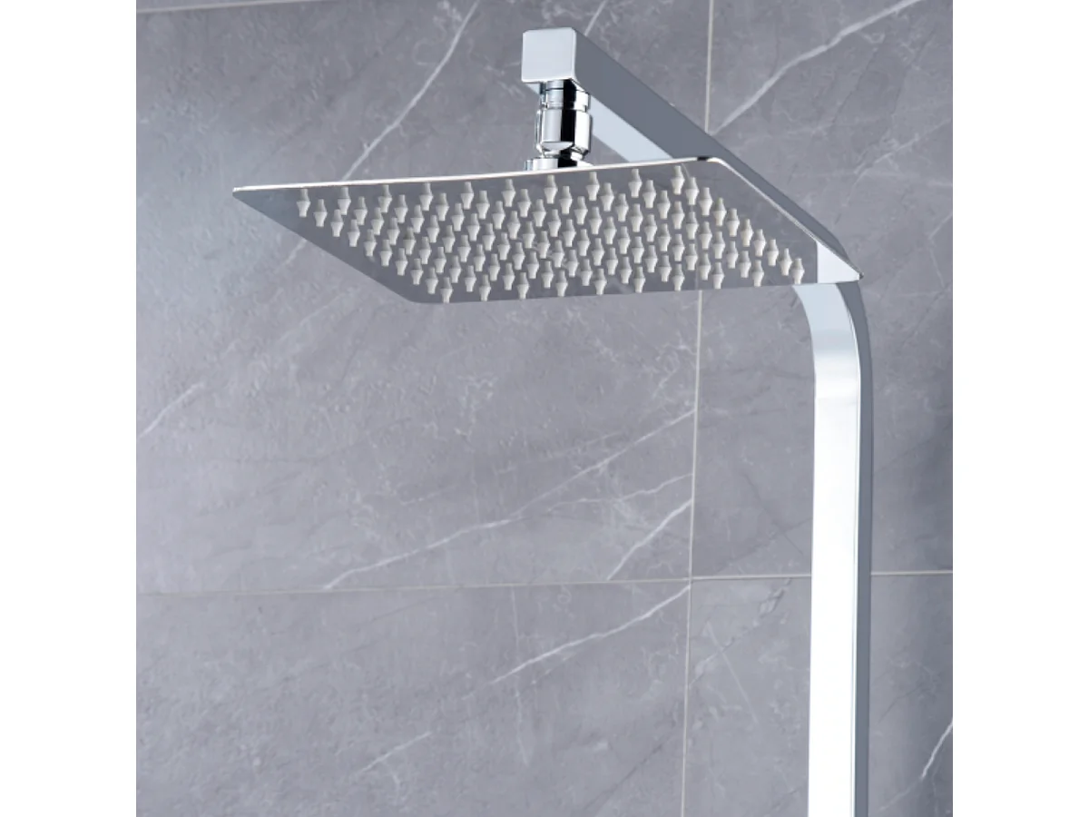 Colonne de Douche chromé anti-calcaire - Design Moderne et Économie d'eau - Kit Complet PISA IMEX