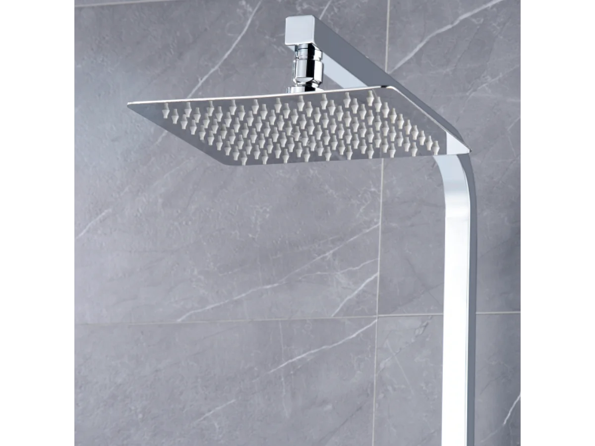 Colonne de Douche chromé anti-calcaire - Design Moderne et Économie d'eau - Kit Complet PISA IMEX