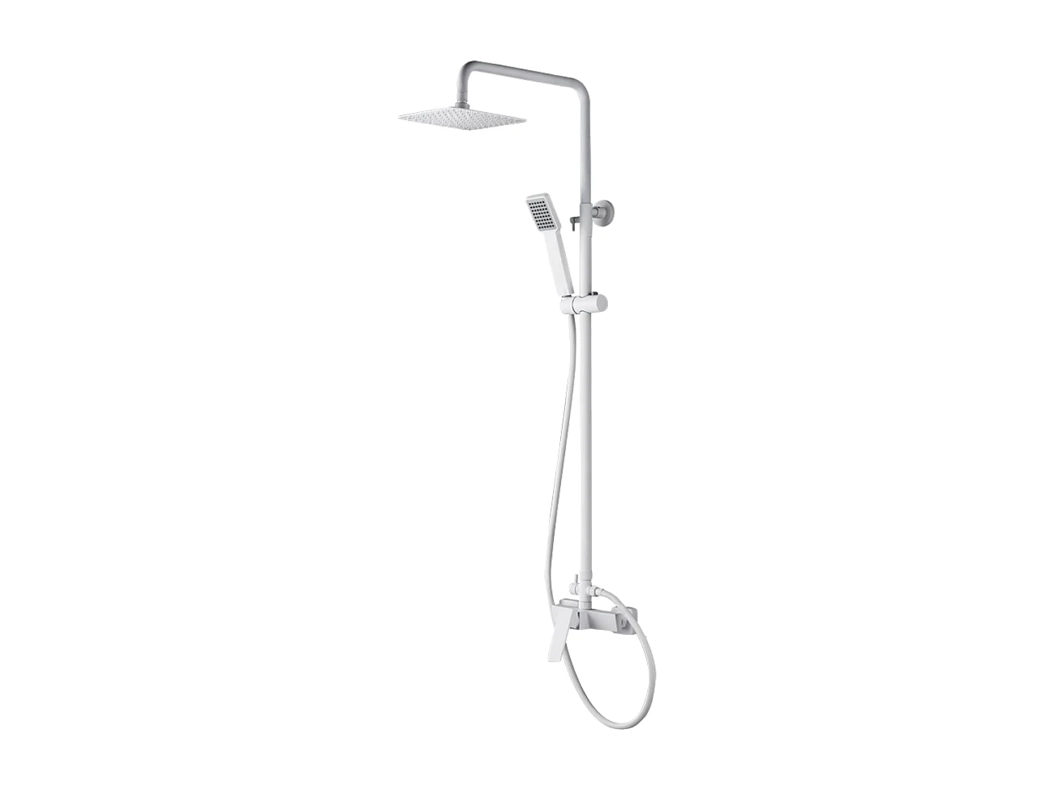 Colonne de Douche blanc mat anti-calcaire - Design Moderne et Économie d'eau - Kit Complet ART IMEX