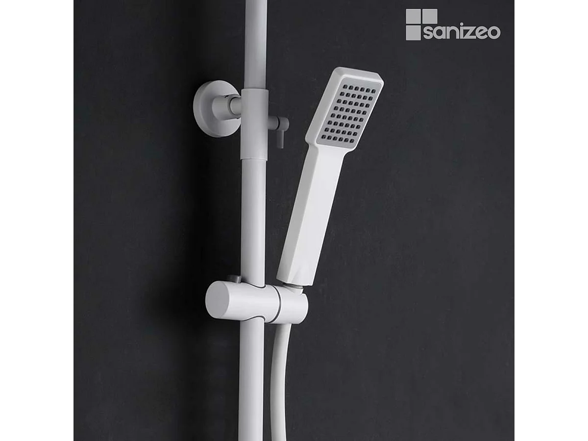 Colonne de Douche blanc mat anti-calcaire - Design Moderne et Économie d'eau - Kit Complet ART IMEX