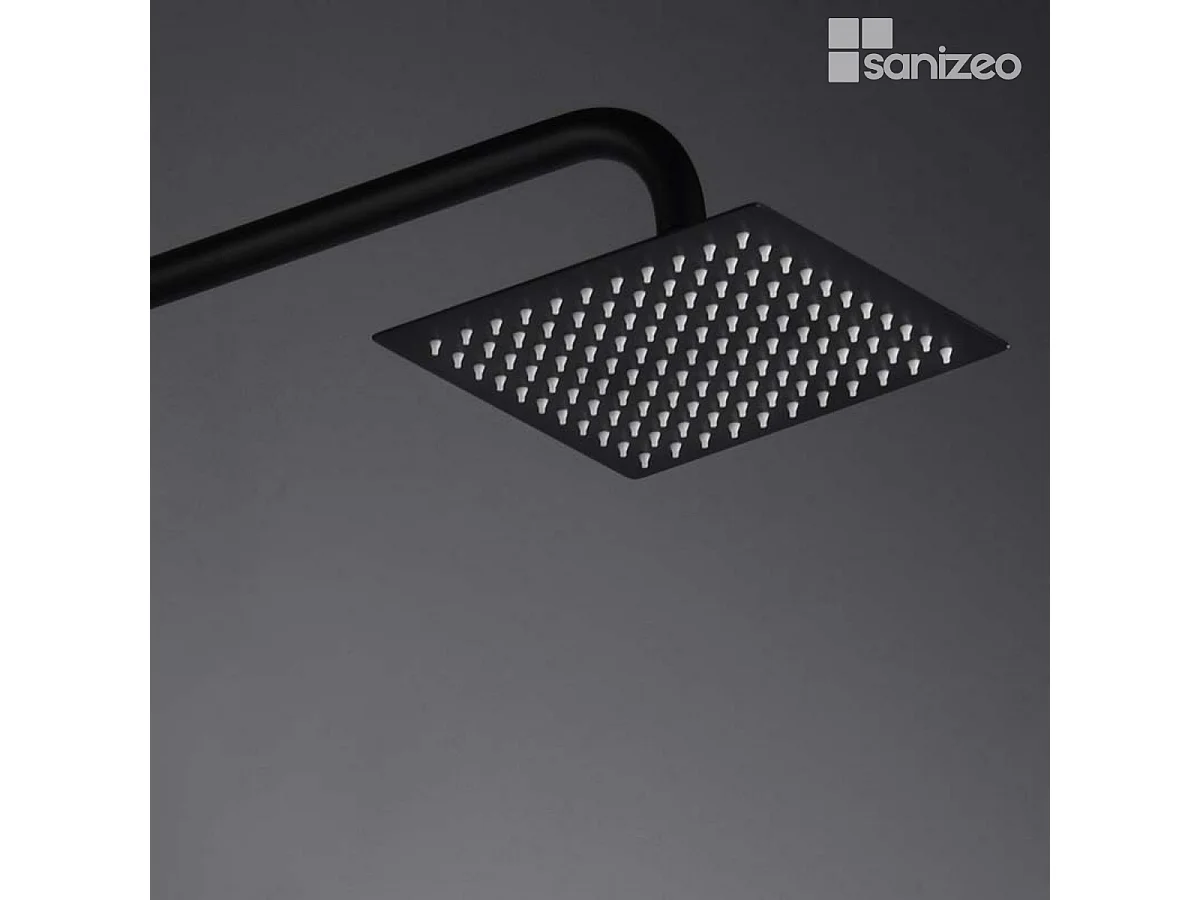 Colonne de Douche noir mat anti-calcaire - Design Moderne et Économie d'eau - Kit Complet ART IMEX