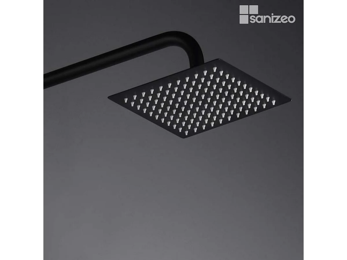 Colonne de Douche noir mat anti-calcaire - Design Moderne et Économie d'eau - Kit Complet ART IMEX