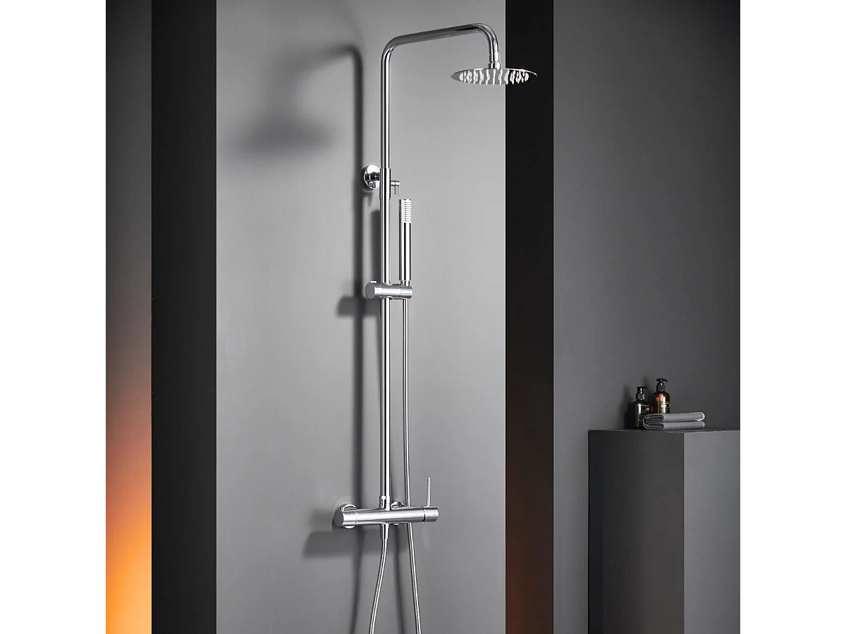 Colonne de Douche Anti-Calcaire Chrome IMEX MONZA BDM039