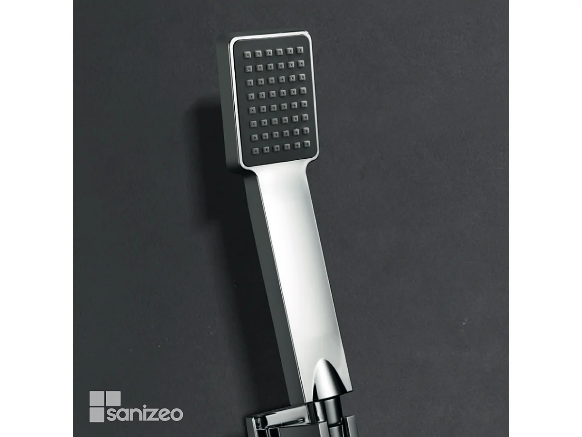 Colonne de Douche Encastrée chromé anti-calcaire - Design Moderne et Économie d'eau - Kit Complet CIES IMEX