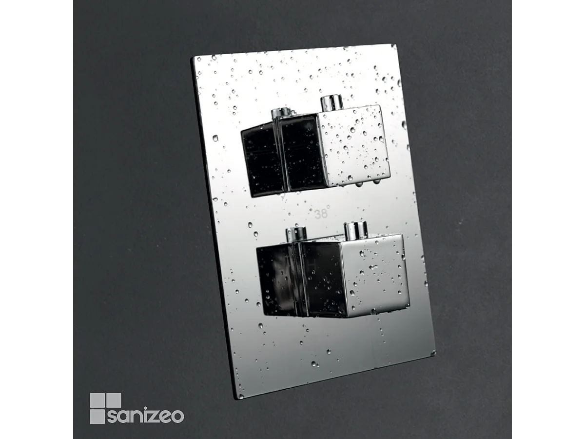 Colonne de Douche Encastrée chromé anti-calcaire - Design Moderne et Économie d'eau - Kit Complet CIES IMEX