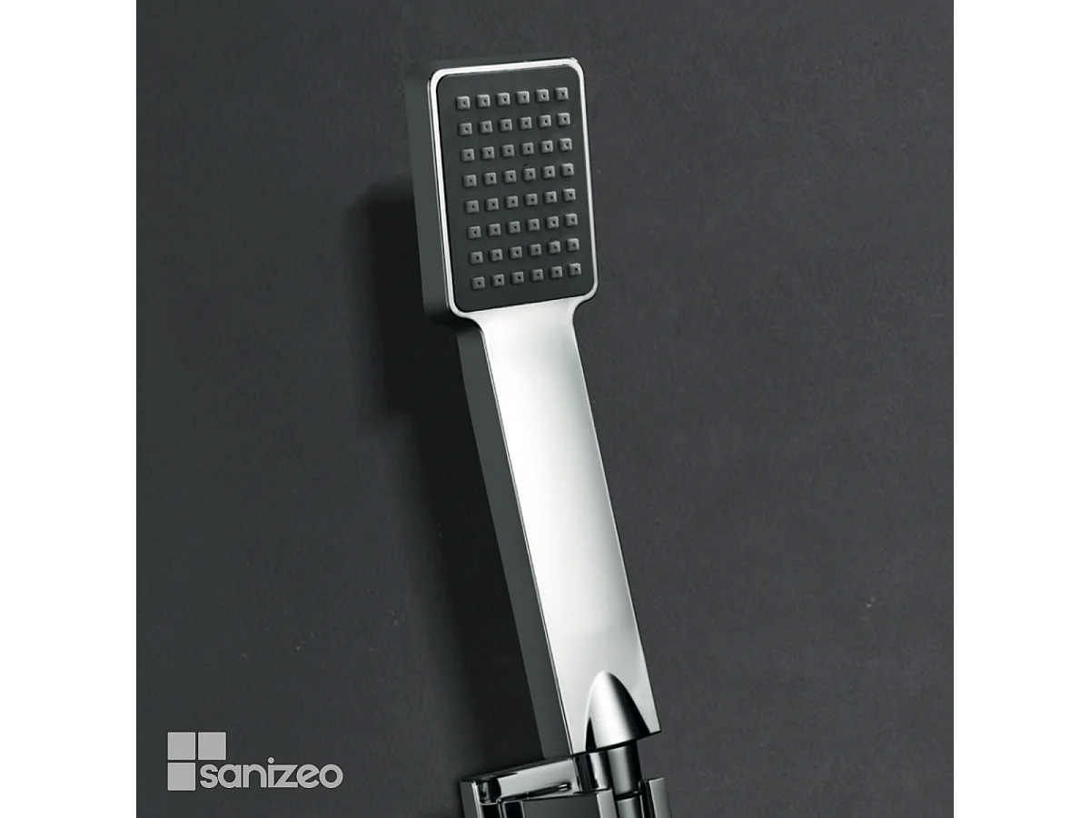 Colonne de Douche Encastrée chromé anti-calcaire - Design Moderne et Économie d'eau - Kit Complet CIES IMEX