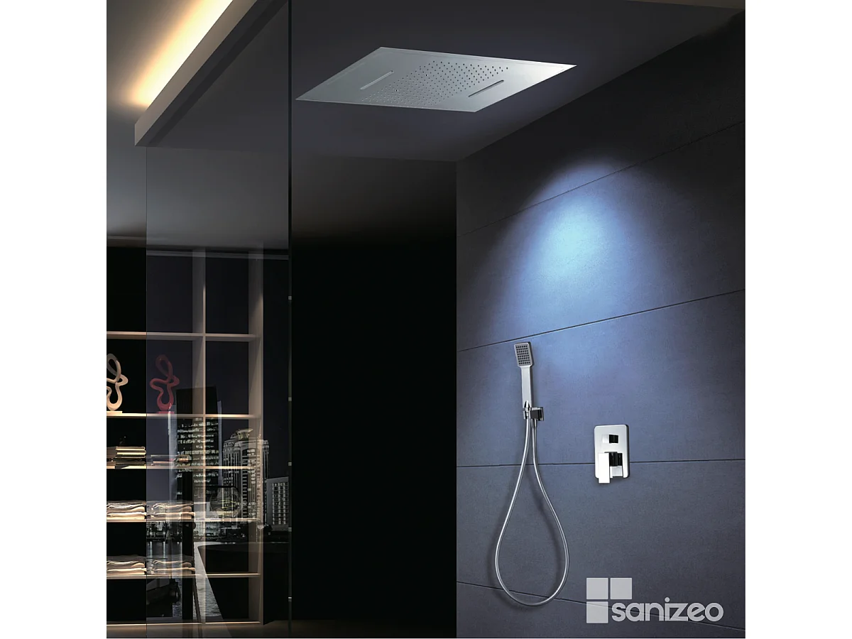 Colonne de Douche Encastrée chromé anti-calcaire - Design Moderne et Économie d'eau - Kit Complet SUMATRA IMEX