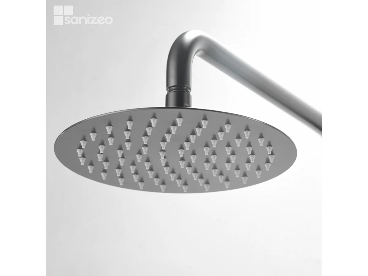 Colonne de Douche noir métal anti-calcaire - Design Moderne et Économie d'eau - Kit Complet DELOS IMEX