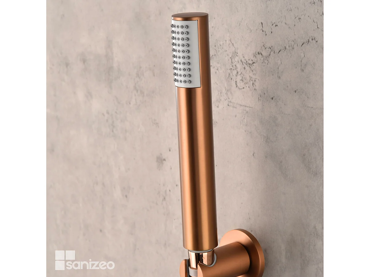 Colonne de Douche Encastrée Anti-Calcaire Or Rose Cuivré IMEX MONZA GPM039/ORC