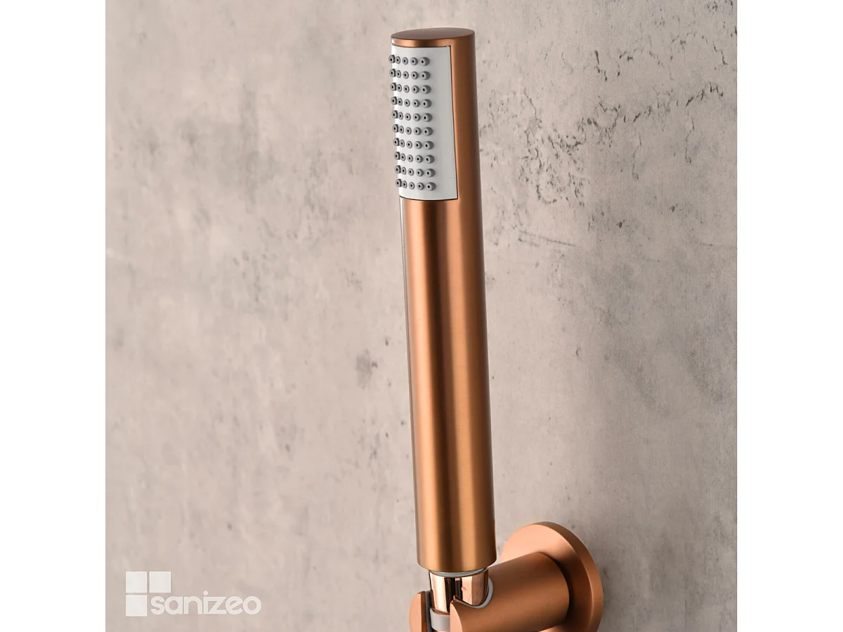 Colonne de Douche Encastrée Anti-Calcaire Or Rose Cuivré IMEX MONZA GPM039/ORC