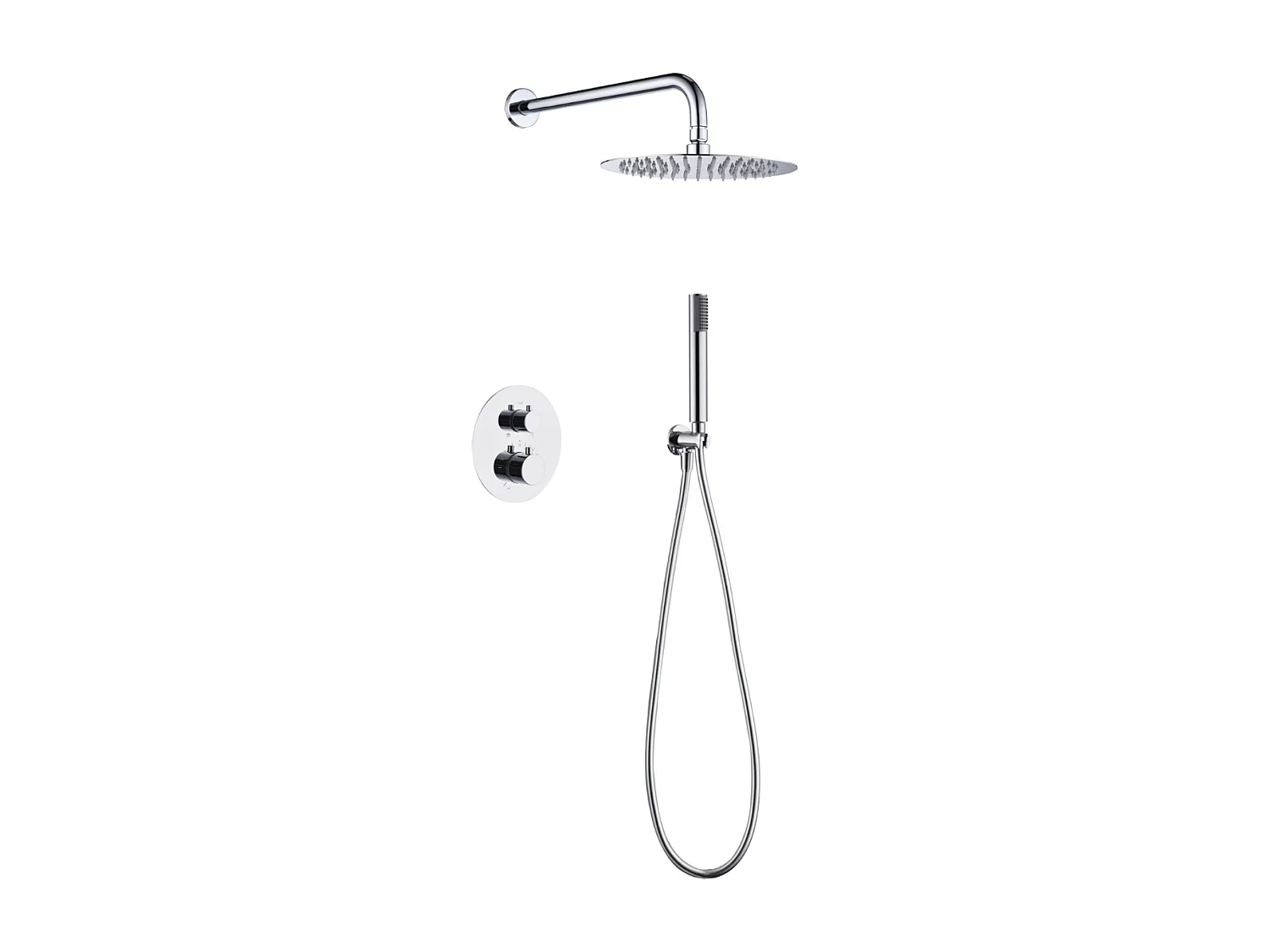 Colonne de Douche Encastrée Thermostatique  Anti-Calcaire Chrome IMEX MONZA GTM039