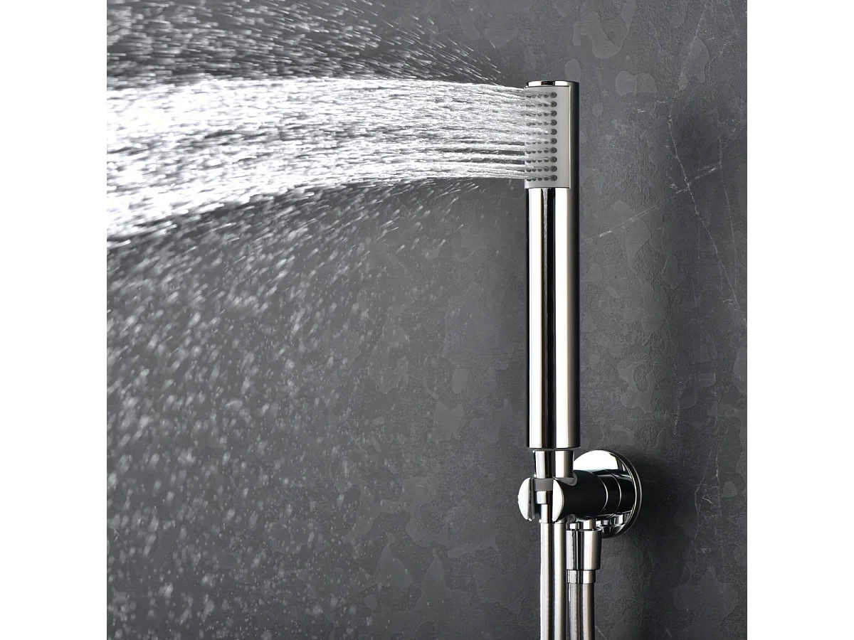 Colonne de Douche Encastrée Thermostatique  Anti-Calcaire Chrome IMEX MONZA GTM039