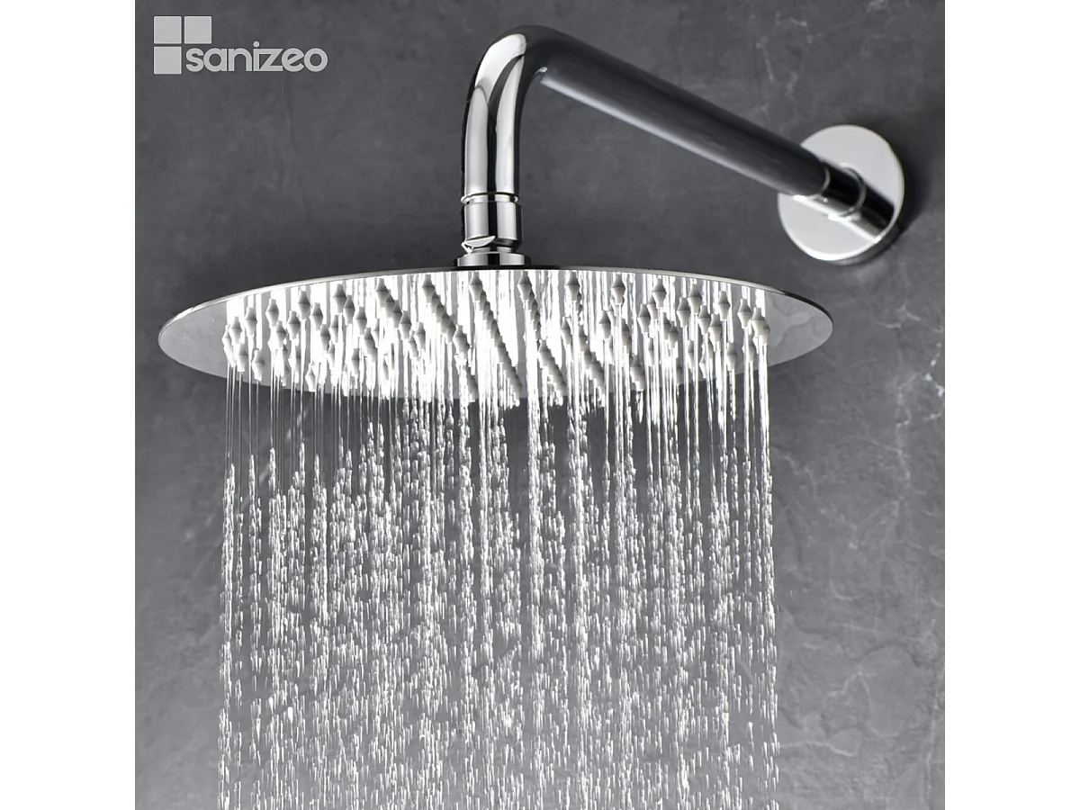 Colonne de Douche Encastrée chromé anti-calcaire - Design Moderne et Économie d'eau - Kit Complet DELOS IMEX