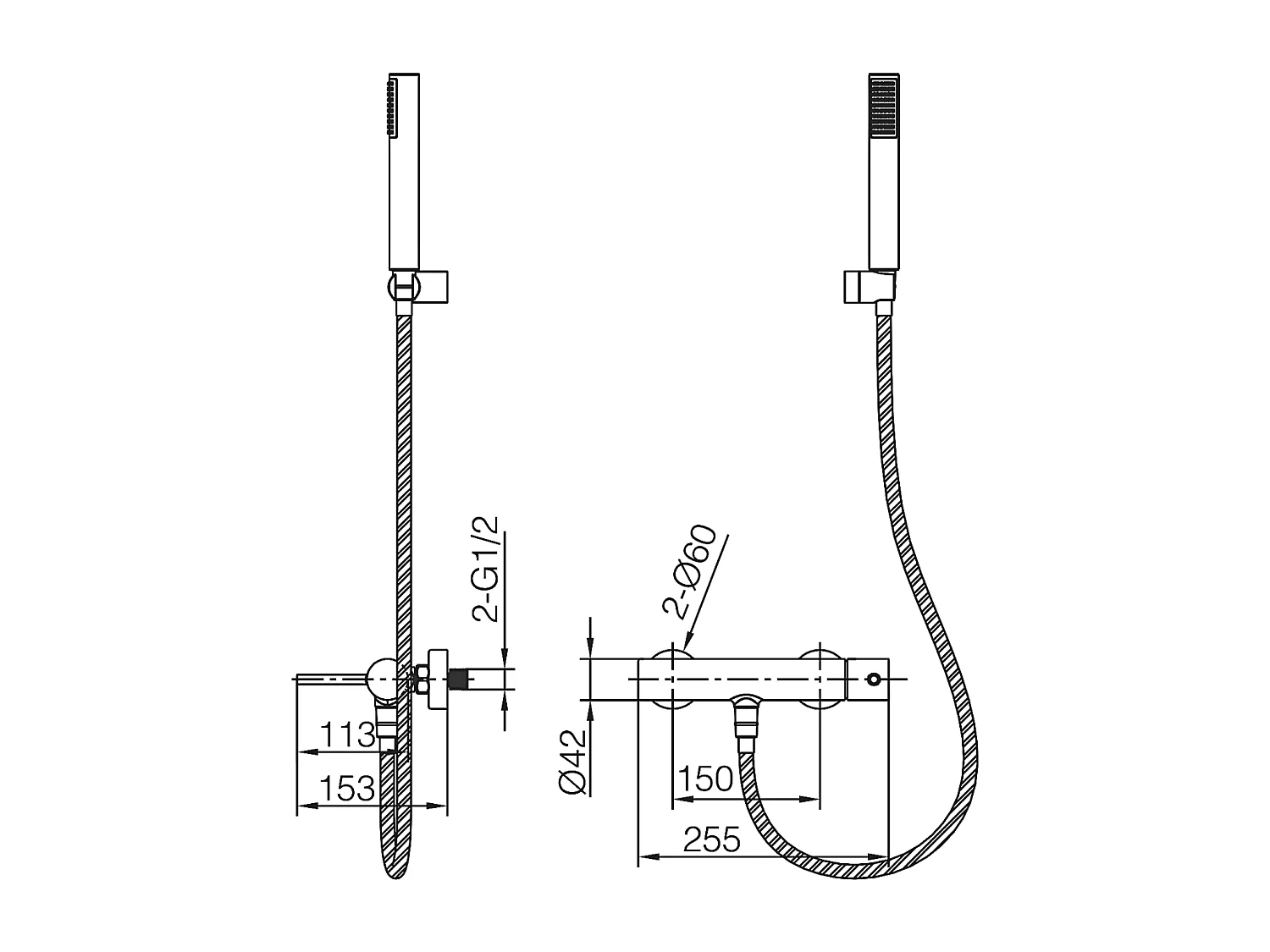 Colonne de Douche Thermostatique Anti-Calcaire Or Rose Cuivré IMEX MONZA BTM039/ORC