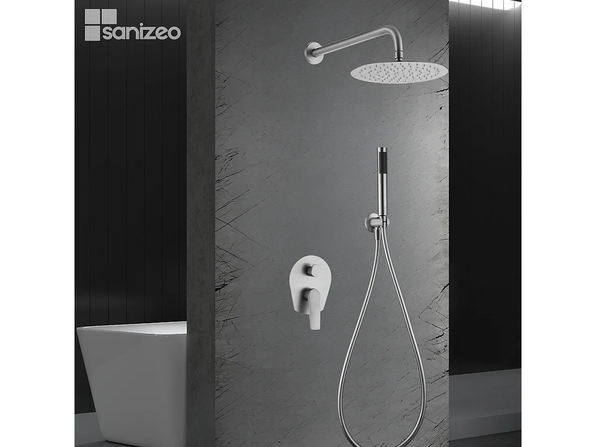 Colonne de Douche Encastrée acier inoxydable anti-calcaire - Design Moderne et Économie d'eau - Kit Complet DELOS IMEX