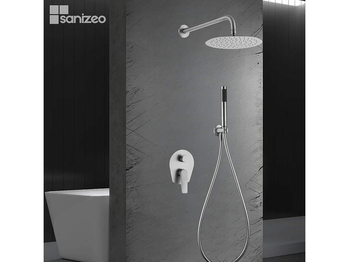 Colonne de Douche Encastrée acier inoxydable anti-calcaire - Design Moderne et Économie d'eau - Kit Complet DELOS IMEX