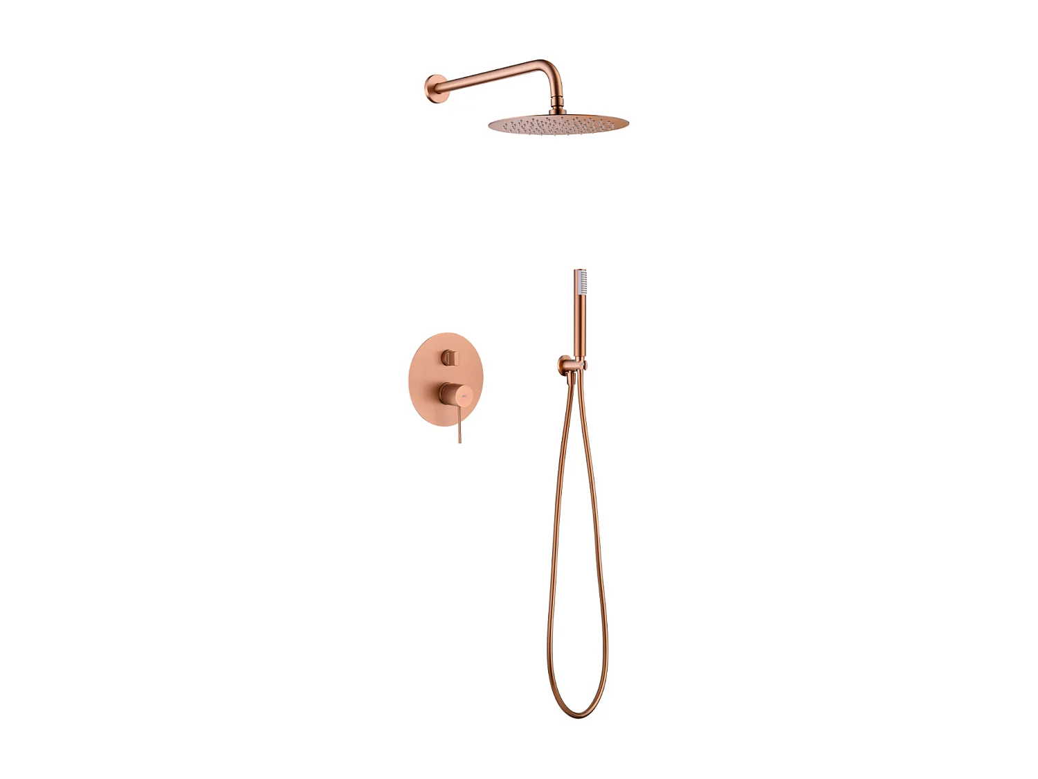 Colonne de Douche Encastrée or rose cuivré anti-calcaire - Design Moderne et Économie d'eau - Kit Complet LINE IMEX