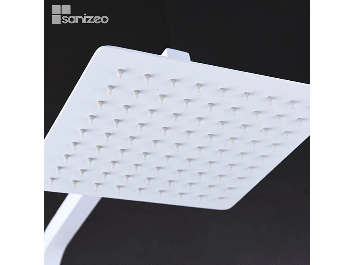 Colonne de Douche blanc mat anti-calcaire - Design Moderne et Économie d'eau - Kit Complet FIYI IMEX