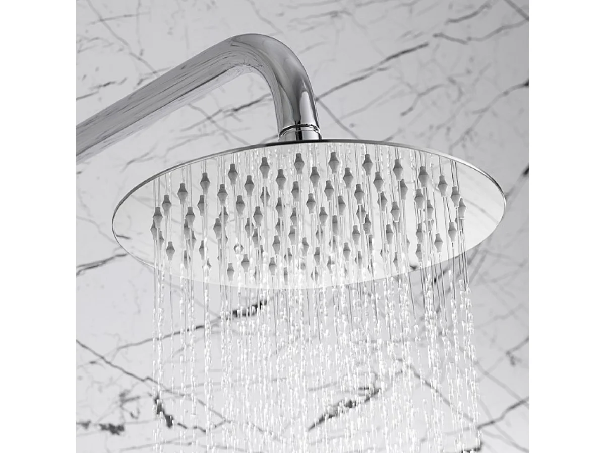 Colonne de Douche Encastrée avec Mitigeur Thermostatique chromé anti-calcaire - Design Moderne - LINE IMEX